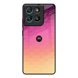 Geometric Pink Diamond Motorola Edge G67 Power Glass Back Cover Online