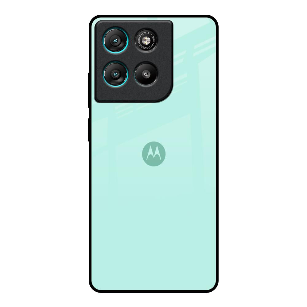 Teal Motorola Edge G67 Power Glass Back Cover Online