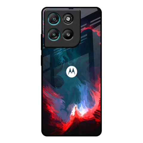 Brush Art Motorola Edge G67 Power Glass Back Cover Online