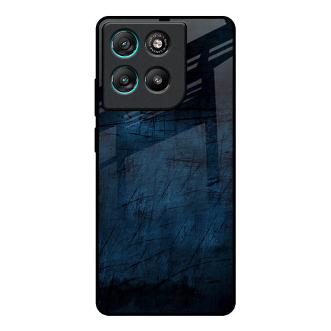 Dark Blue Grunge Motorola Edge G57 Power Glass Back Cover Online
