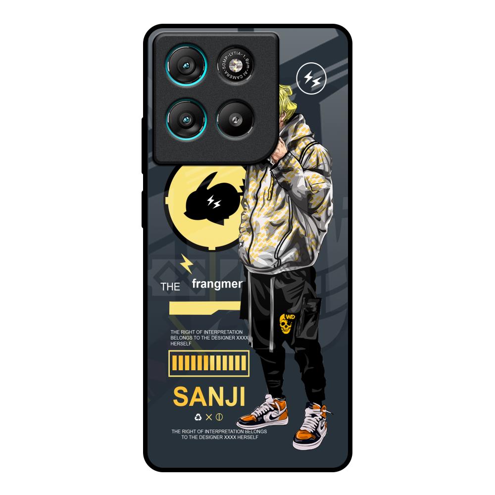 Cool Sanji Motorola Edge G57 Power Glass Back Cover Online