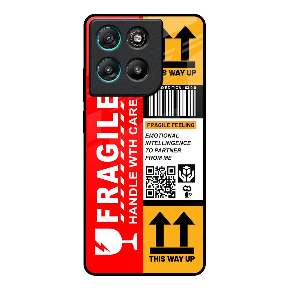 Handle With Care Motorola Edge G57 Power Glass Back Cover Online