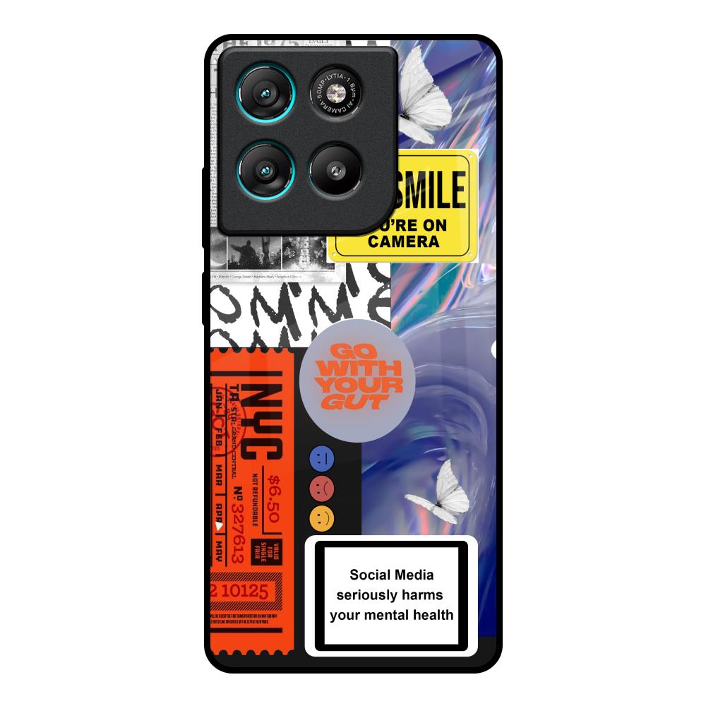 Smile for Camera Motorola Edge G57 Power Glass Back Cover Online
