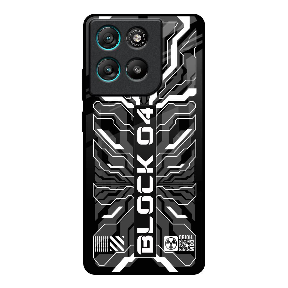 Monochrome Magic Motorola Edge G57 Power Glass Back Cover Online