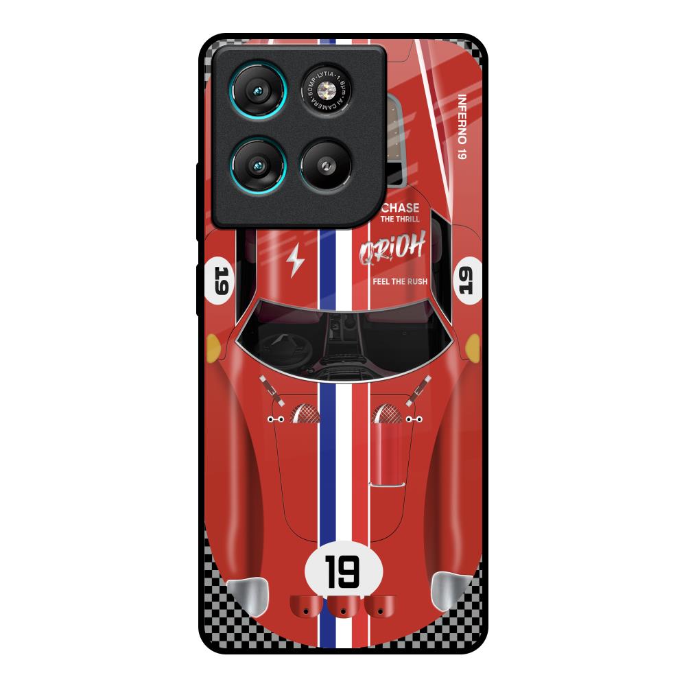 Racing Vintage Motorola Edge G57 Power Glass Back Cover Online