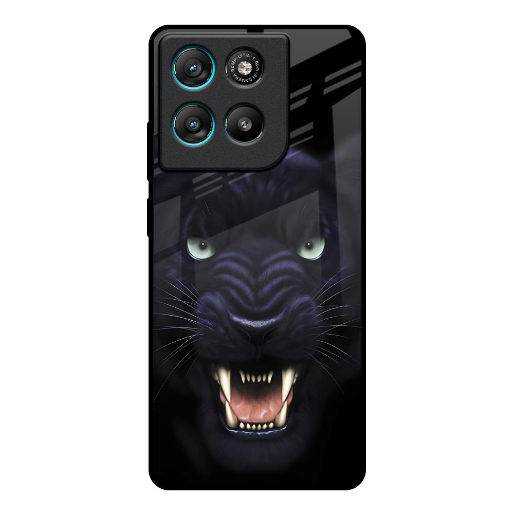 Angry Black Tiger Motorola Edge G57 Power Glass Back Cover Online