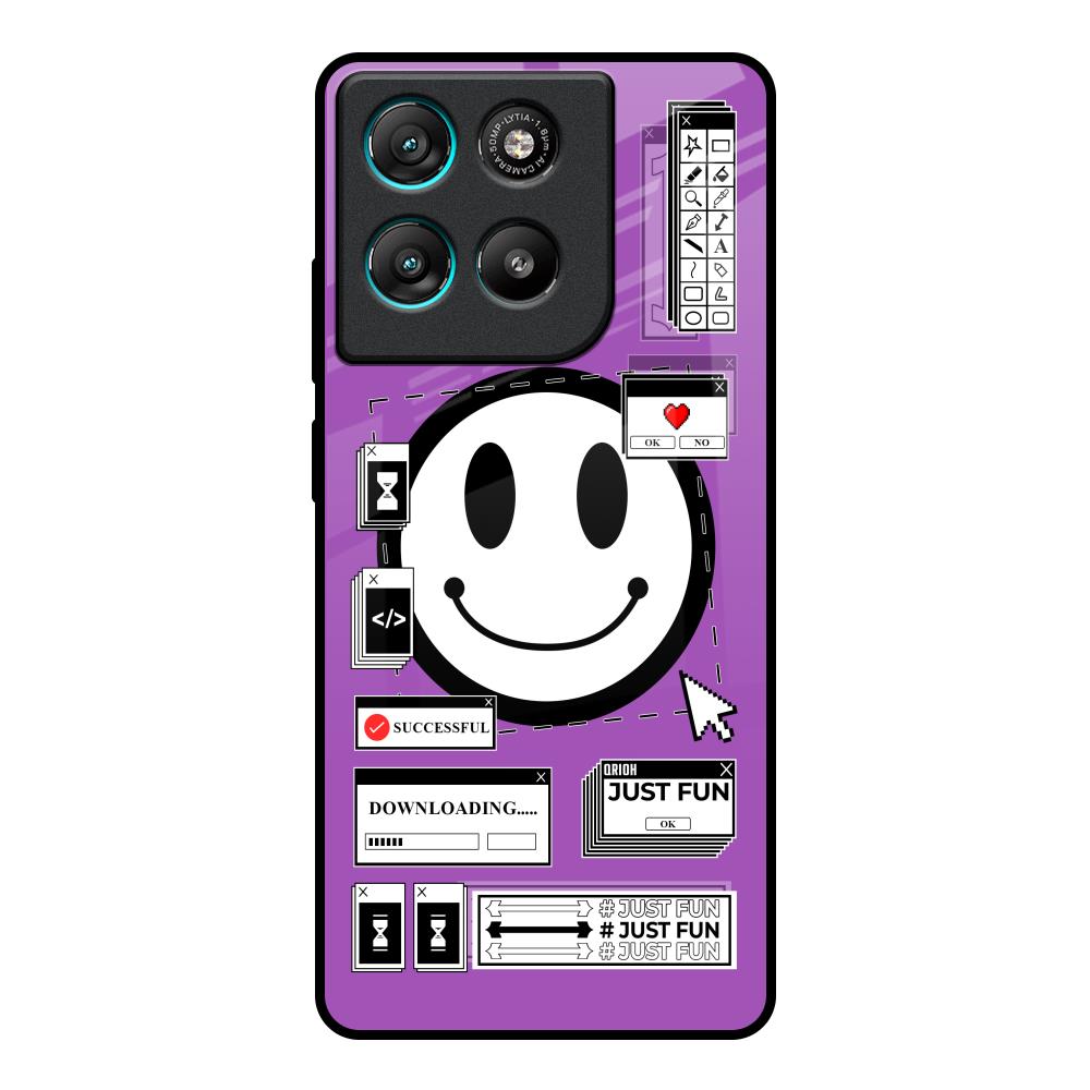 Code with Smile Motorola Edge G57 Power Glass Back Cover Online