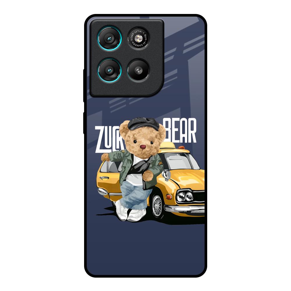 Adventurous Bear Motorola Edge G57 Power Glass Back Cover Online