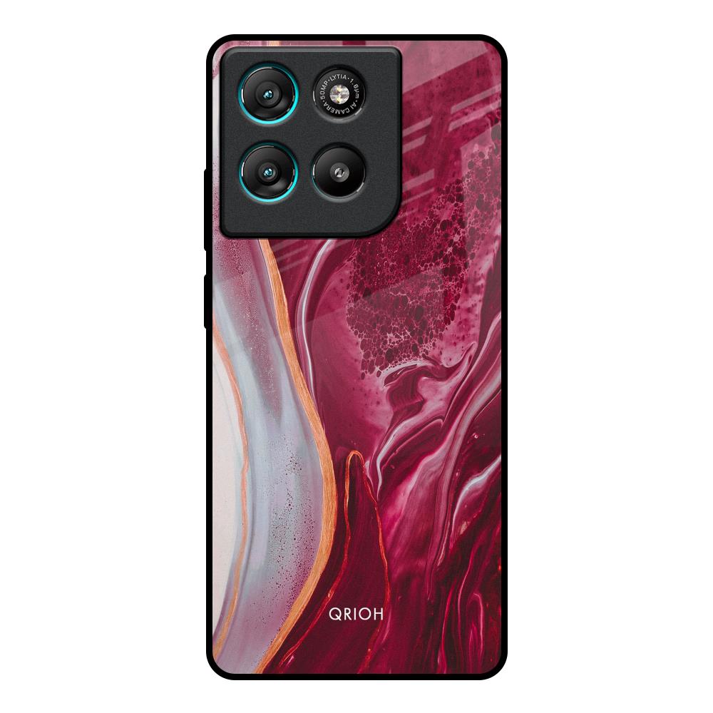 Crimson Ruby Motorola Edge G57 Power Glass Back Cover Online