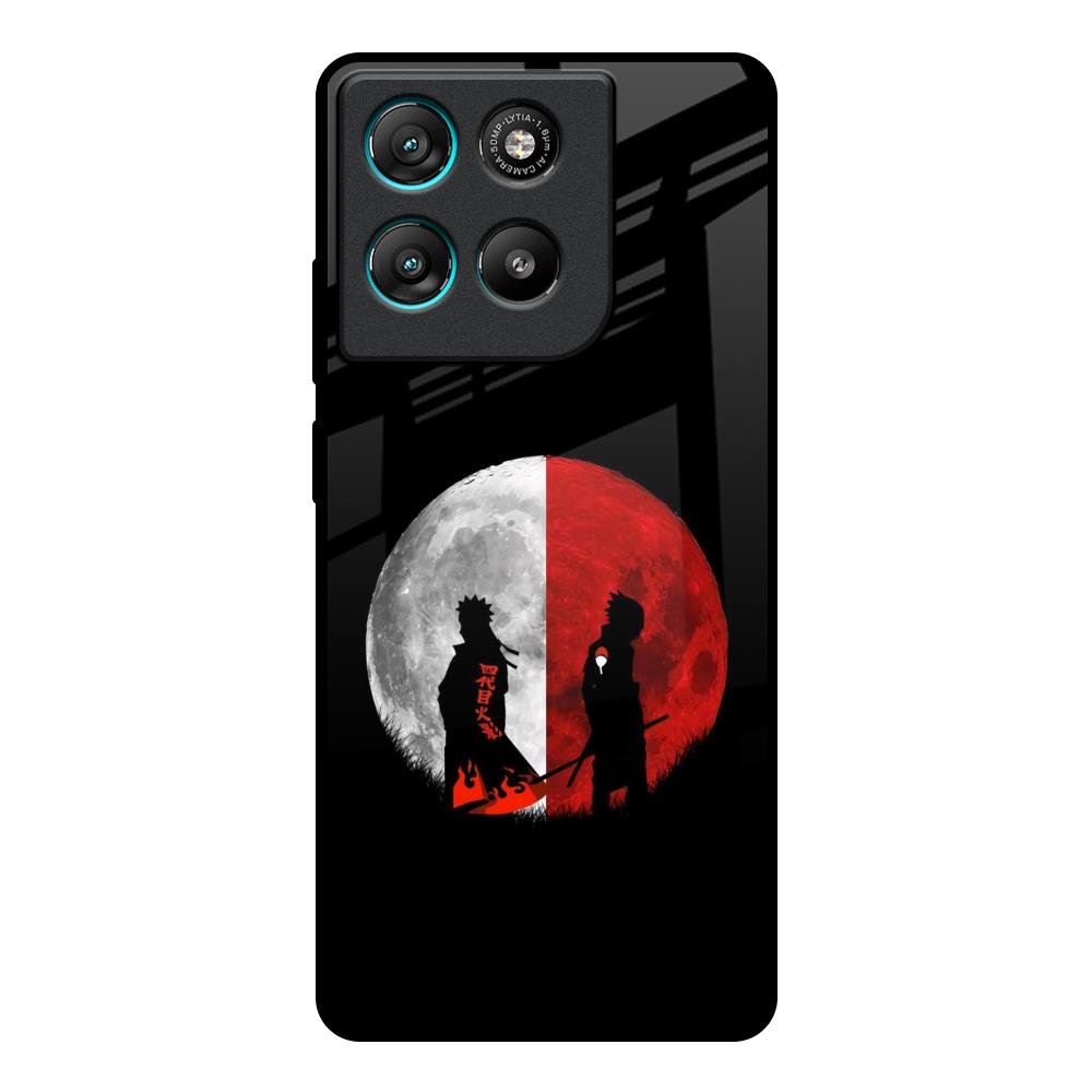 Anime Red Moon Motorola Edge G57 Power Glass Back Cover Online