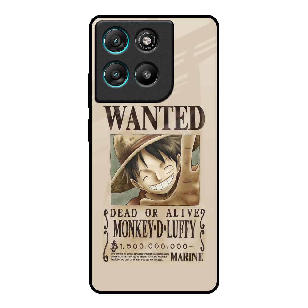 Luffy Wanted Motorola Edge G57 Power Glass Back Cover Online
