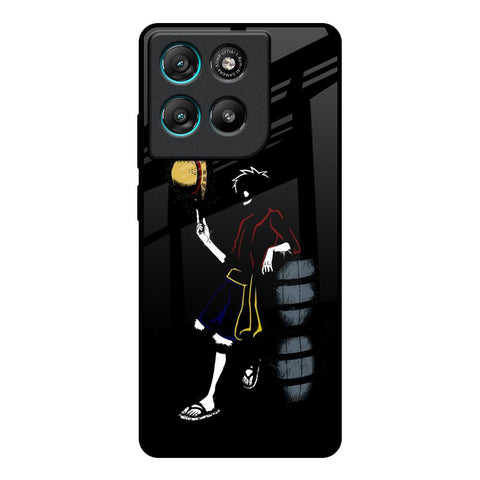 Luffy Line Art Motorola Edge G57 Power Glass Back Cover Online