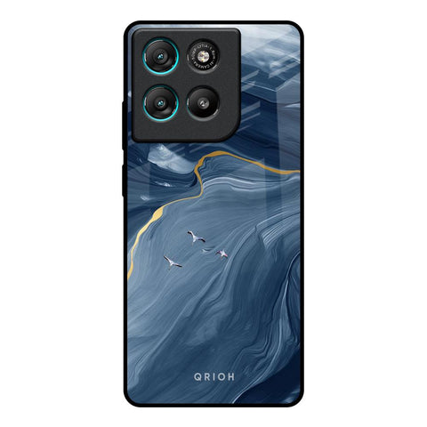 Deep Ocean Marble Motorola Edge G57 Power Glass Back Cover Online