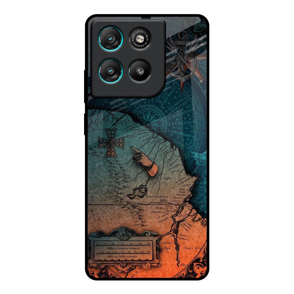 Geographical Map Motorola Edge G57 Power Glass Back Cover Online