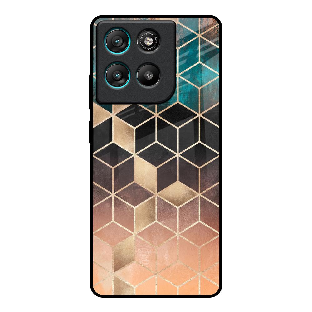 Bronze Texture Motorola Edge G57 Power Glass Back Cover Online