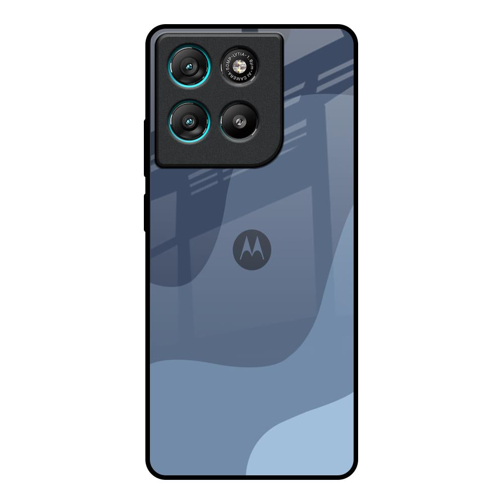 Navy Blue Ombre Motorola Edge G57 Power Glass Back Cover Online