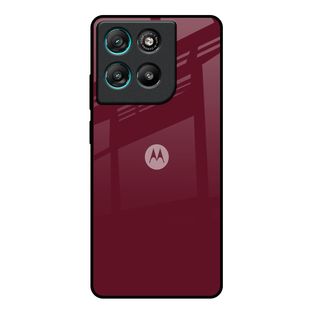 Classic Burgundy Motorola Edge G57 Power Glass Back Cover Online