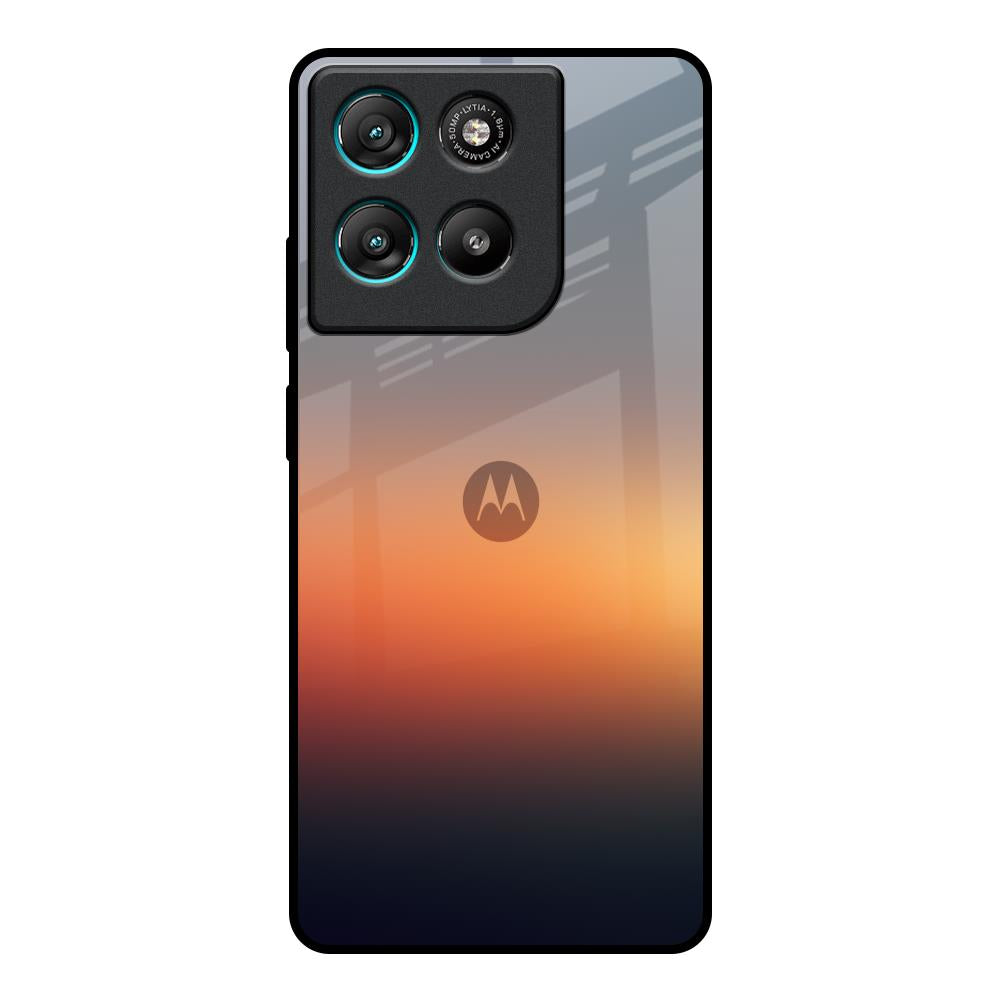 Aesthetic Orange Motorola Edge G57 Power Glass Back Cover Online