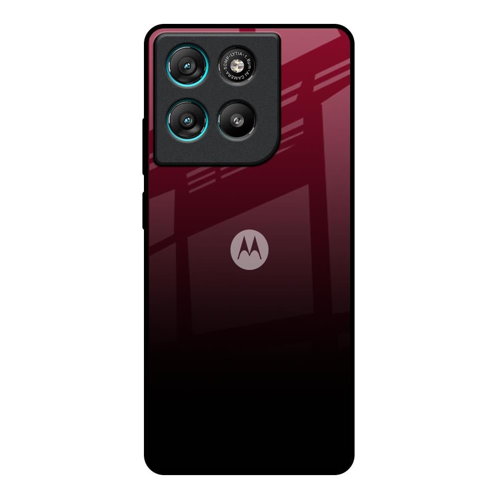 Wine Red Motorola Edge G57 Power Glass Back Cover Online