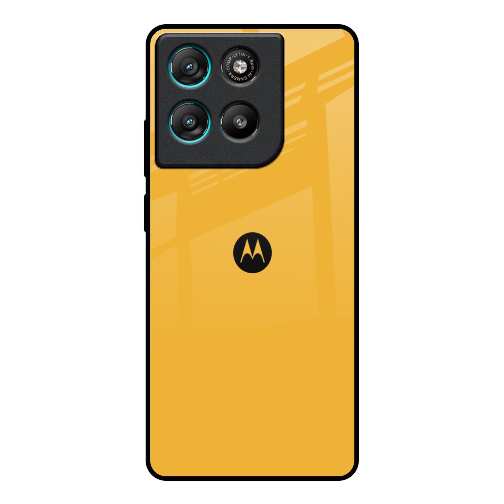 Fluorescent Yellow Motorola Edge G57 Power Glass Back Cover Online