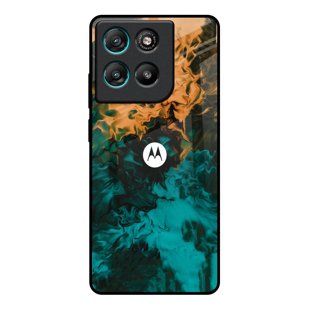Watercolor Wave Motorola Edge G57 Power Glass Back Cover Online