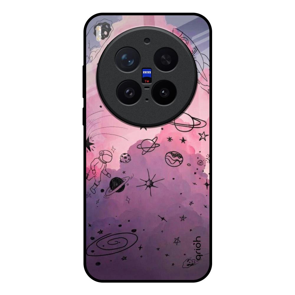 Space Doodles Vivo X300 Pro 5G Glass Back Cover Online