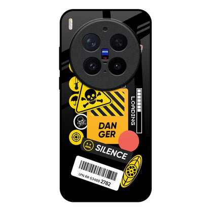 Danger Signs Vivo X300 Pro 5G Glass Back Cover Online