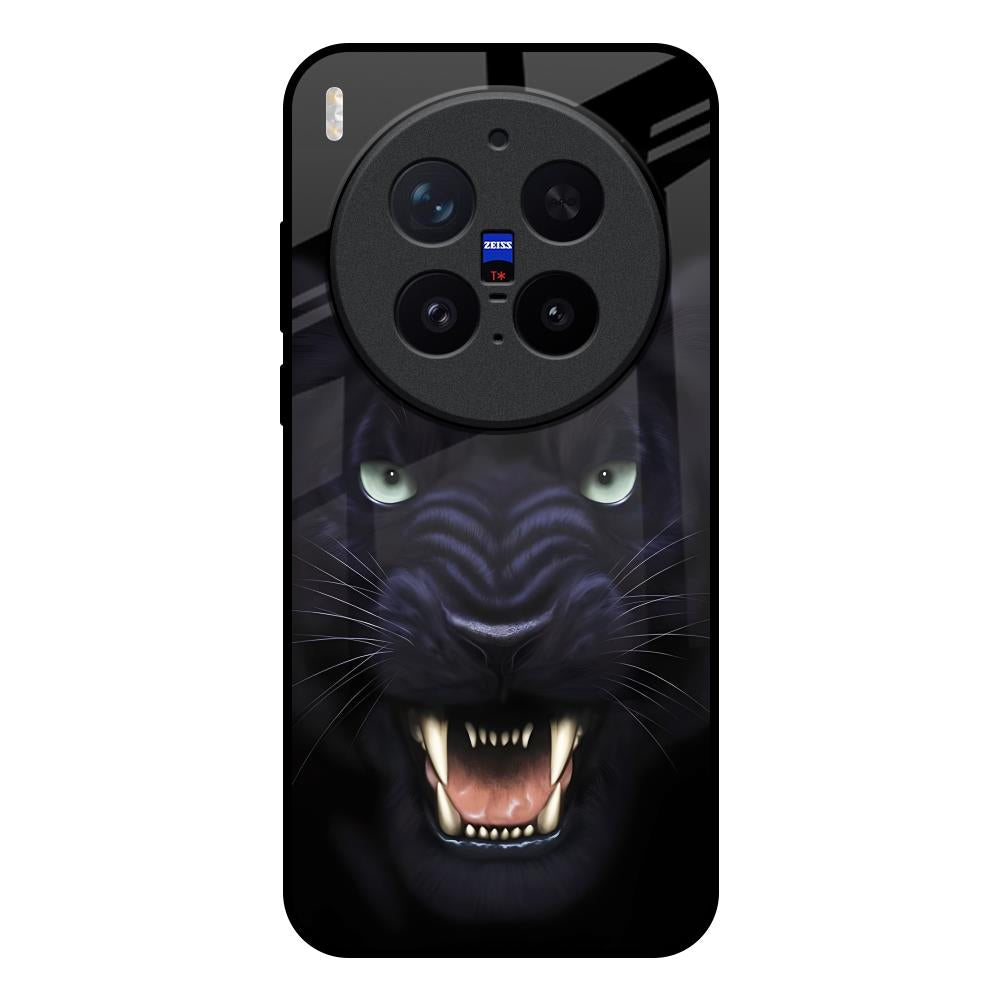 Angry Black Tiger Vivo X300 Pro 5G Glass Back Cover Online