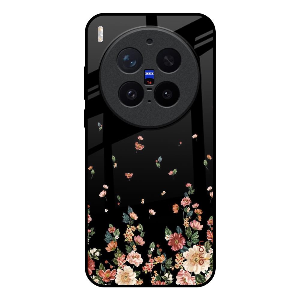 Floating Floral Print Vivo X300 Pro 5G Glass Back Cover Online