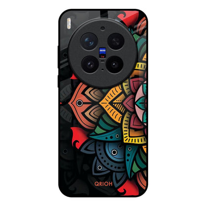 Retro Gorgeous Flower Vivo X300 Pro 5G Glass Back Cover Online