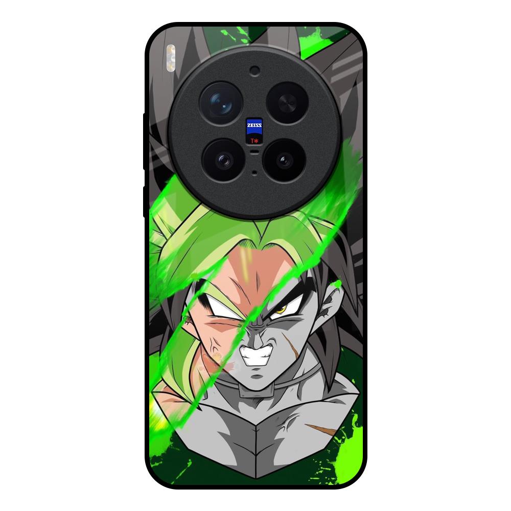 Anime Green Splash Vivo X300 Pro 5G Glass Back Cover Online