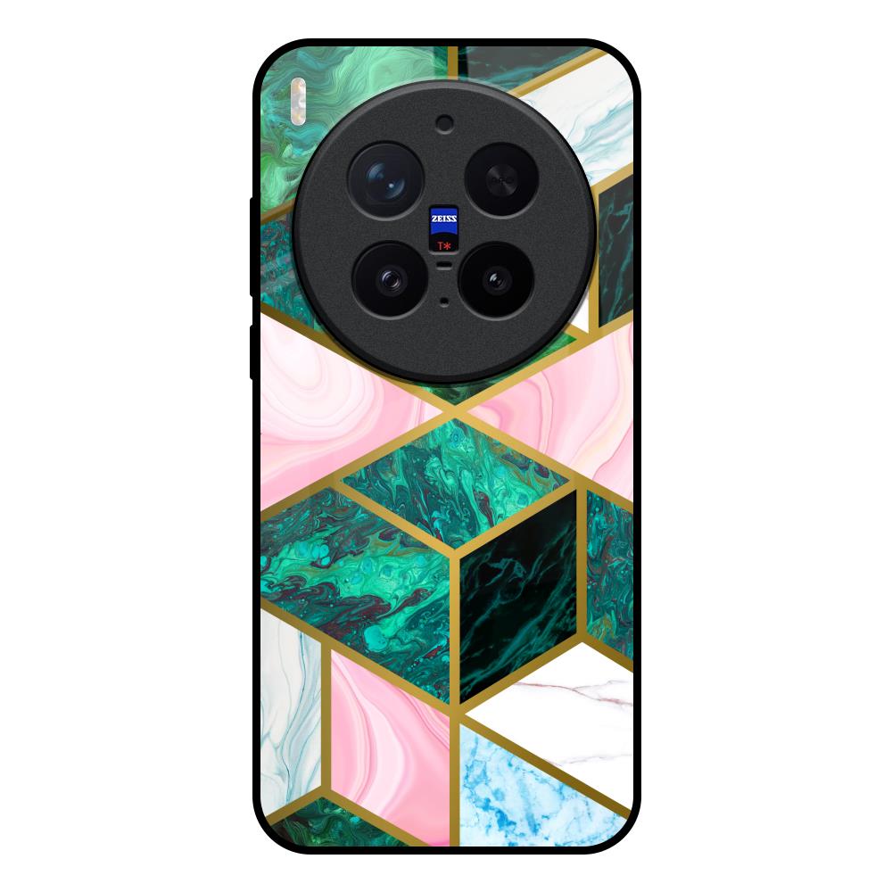 Seamless Green Marble Vivo X300 Pro 5G Glass Back Cover Online