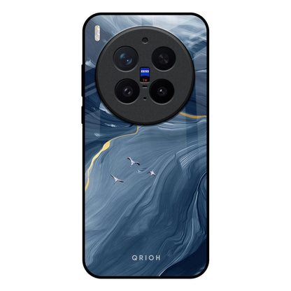 Deep Ocean Marble Vivo X300 Pro 5G Glass Back Cover Online