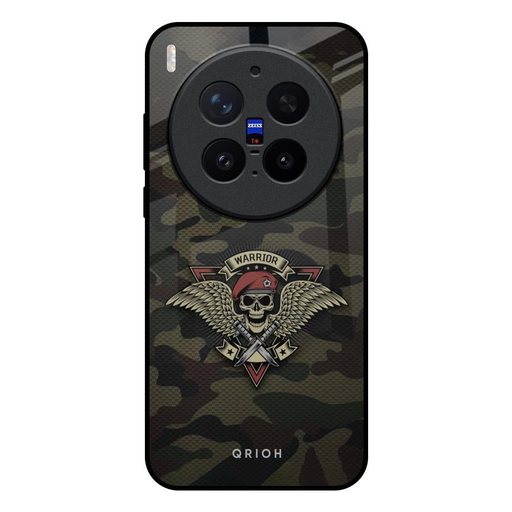 Army Warrior Vivo X300 Pro 5G Glass Back Cover Online