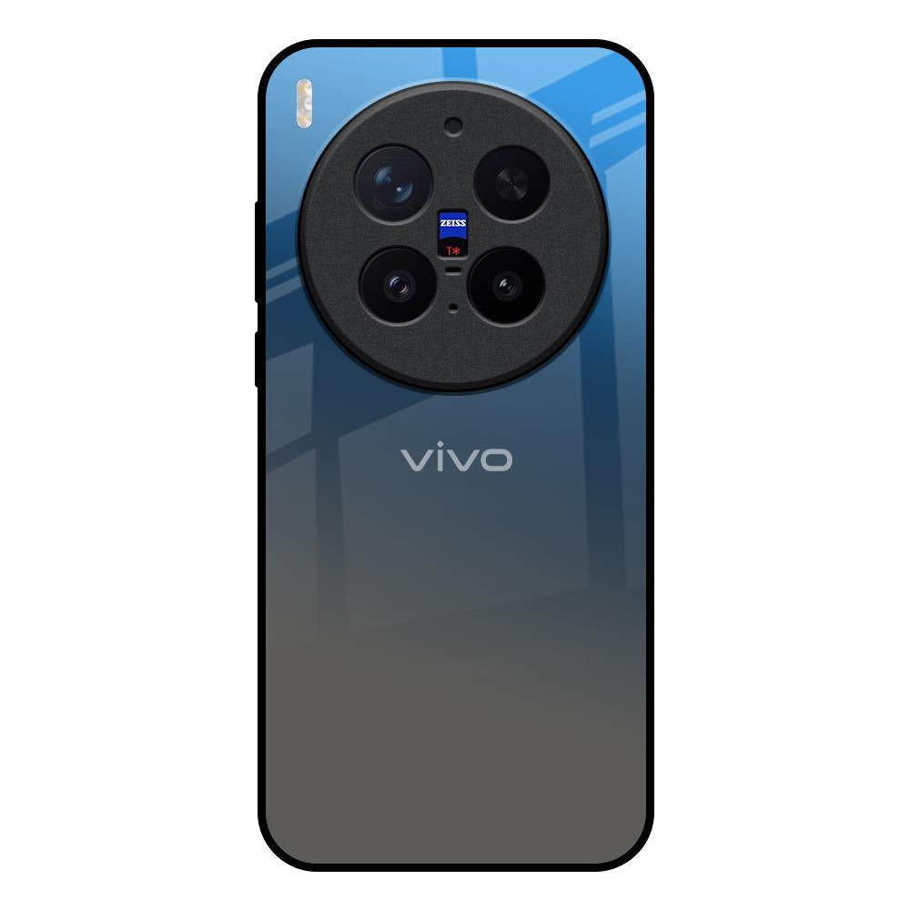Blue Grey Ombre Vivo X300 Pro 5G Glass Back Cover Online