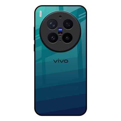 Green Triangle Pattern Vivo X300 Pro 5G Glass Back Cover Online