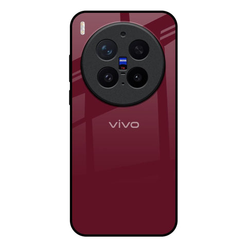 Classic Burgundy Vivo X300 Pro 5G Glass Back Cover Online