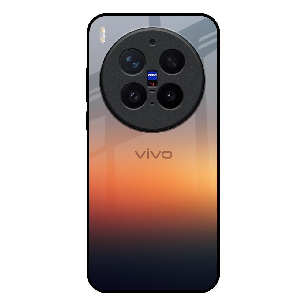 Aesthetic Orange Vivo X300 Pro 5G Glass Back Cover Online