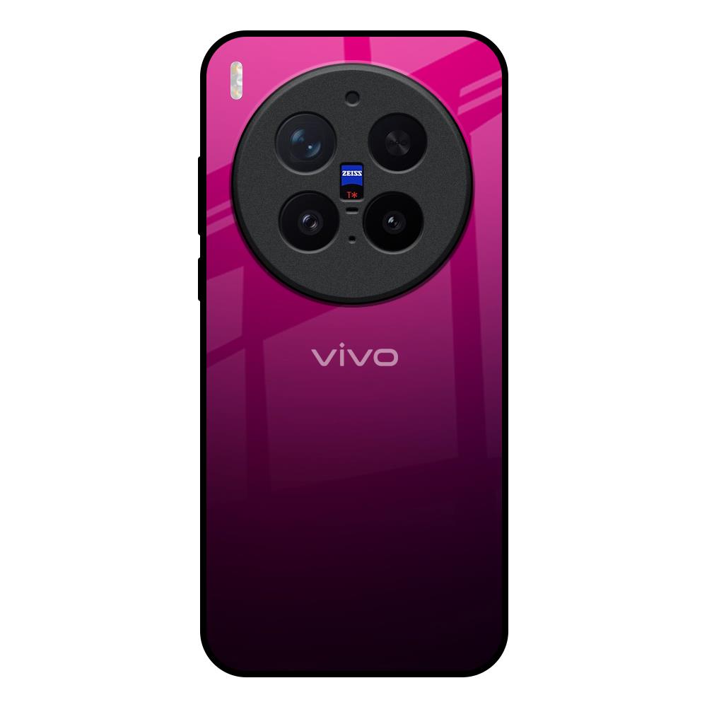 Purple Ombre Pattern Vivo X300 Pro 5G Glass Back Cover Online