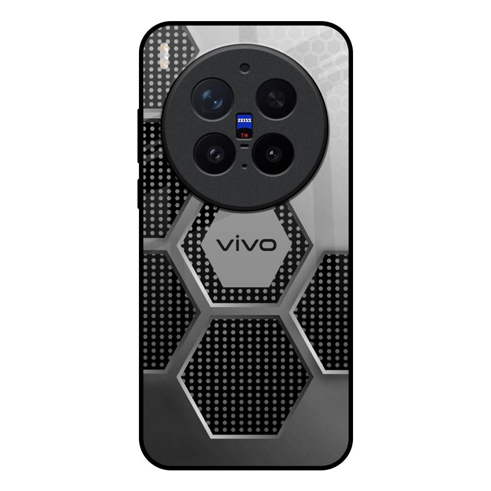 Hexagon Style Vivo X300 Pro 5G Glass Back Cover Online