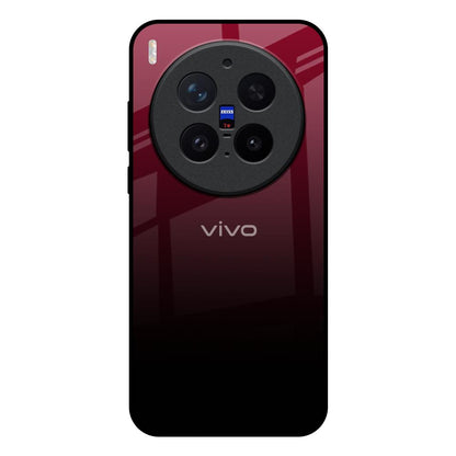 Wine Red Vivo X300 Pro 5G Glass Back Cover Online