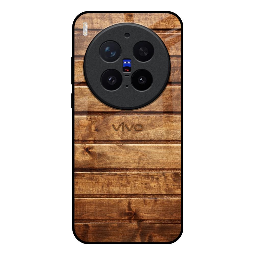 Wooden Planks Vivo X300 Pro 5G Glass Back Cover Online