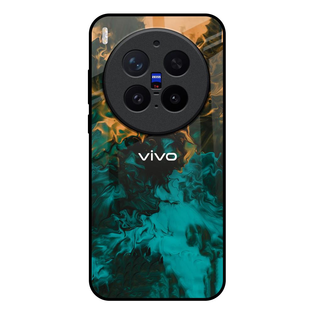 Watercolor Wave Vivo X300 Pro 5G Glass Back Cover Online