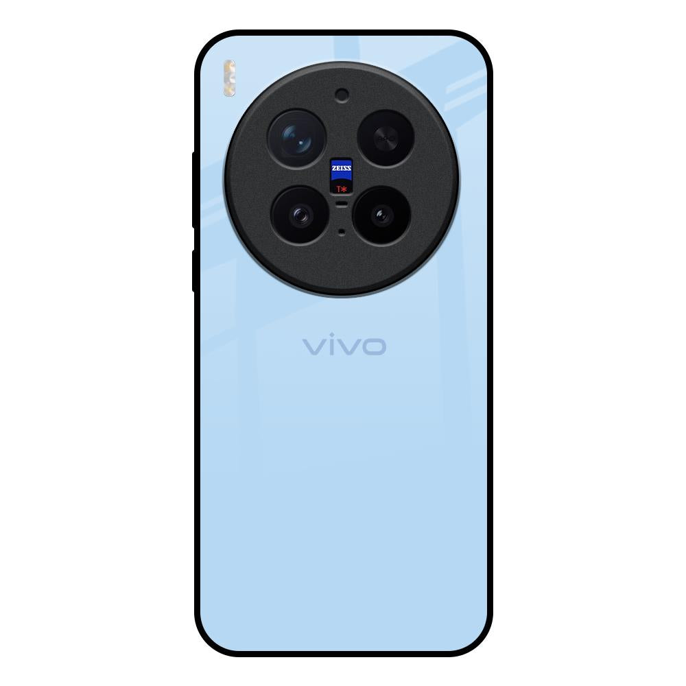 Pastel Sky Blue Vivo X300 Pro 5G Glass Back Cover Online