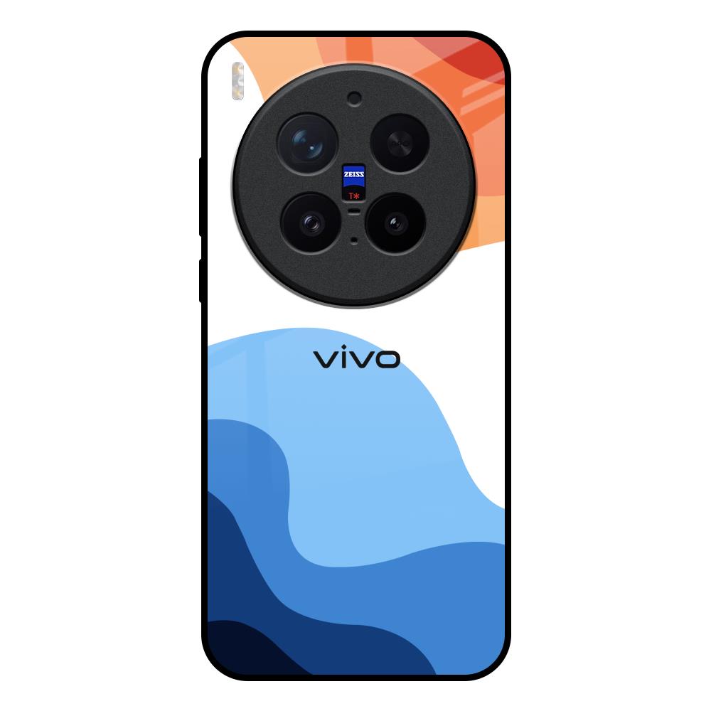 Wavy Color Pattern Vivo X300 Pro 5G Glass Back Cover Online