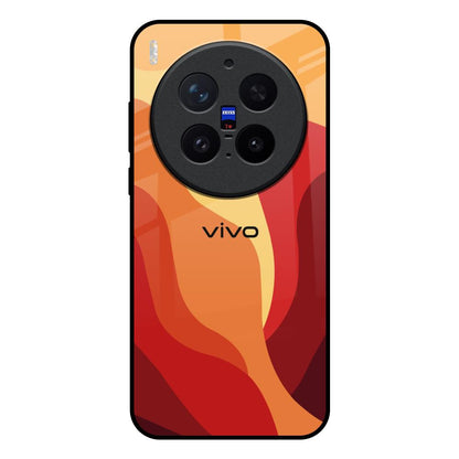 Magma Color Pattern Vivo X300 Pro 5G Glass Back Cover Online