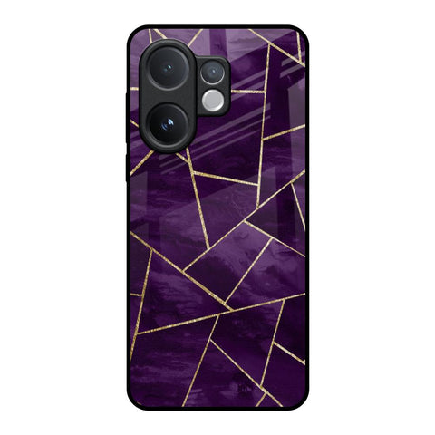 Geometric Purple Vivo V60e 5G Glass Back Cover Online