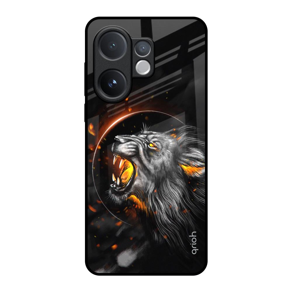 Aggressive Lion Vivo V60e 5G Glass Back Cover Online