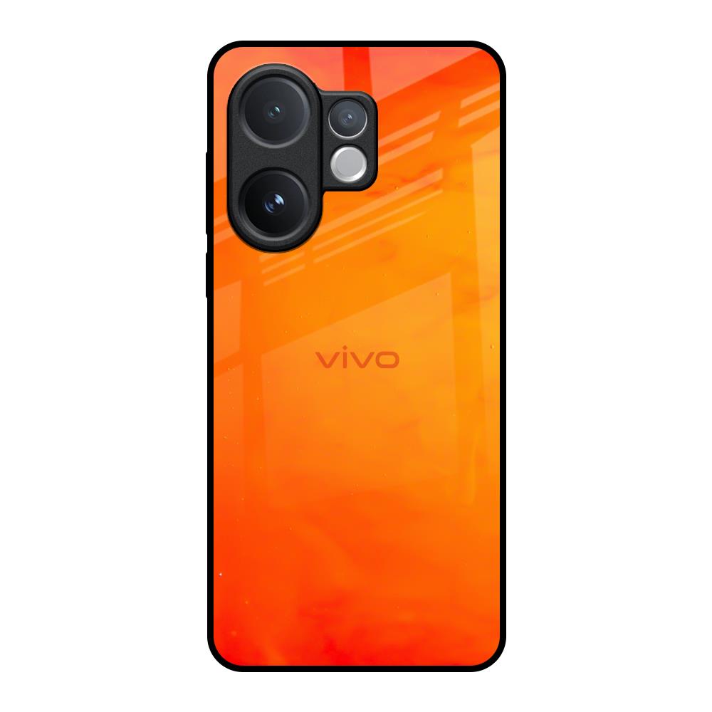 Tangy Orange Vivo V60e 5G Glass Back Cover Online