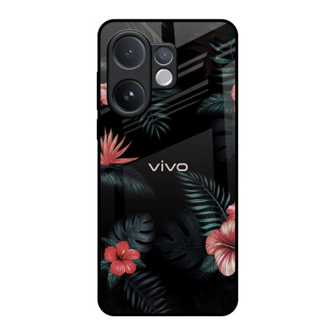 Tropical Art Flower Vivo V60e 5G Glass Back Cover Online